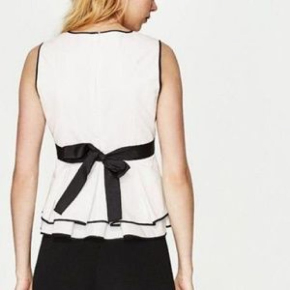 Zara Ruffle Peplum Top - Picture 3 of 7